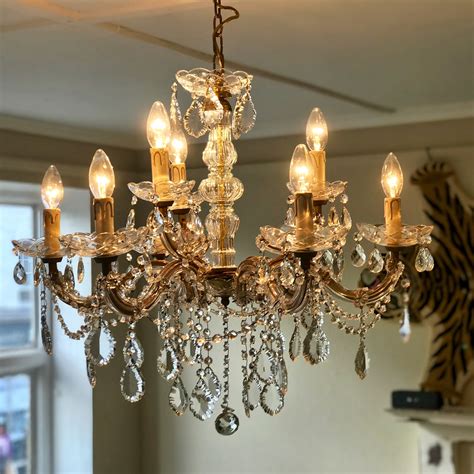 antique chandeliers.